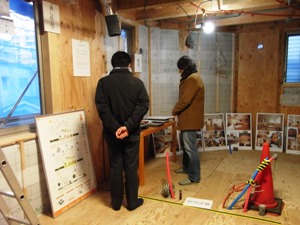 「新井の家」構造見学会の様子