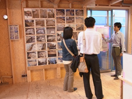 千葉県市川の構造見学会の様子